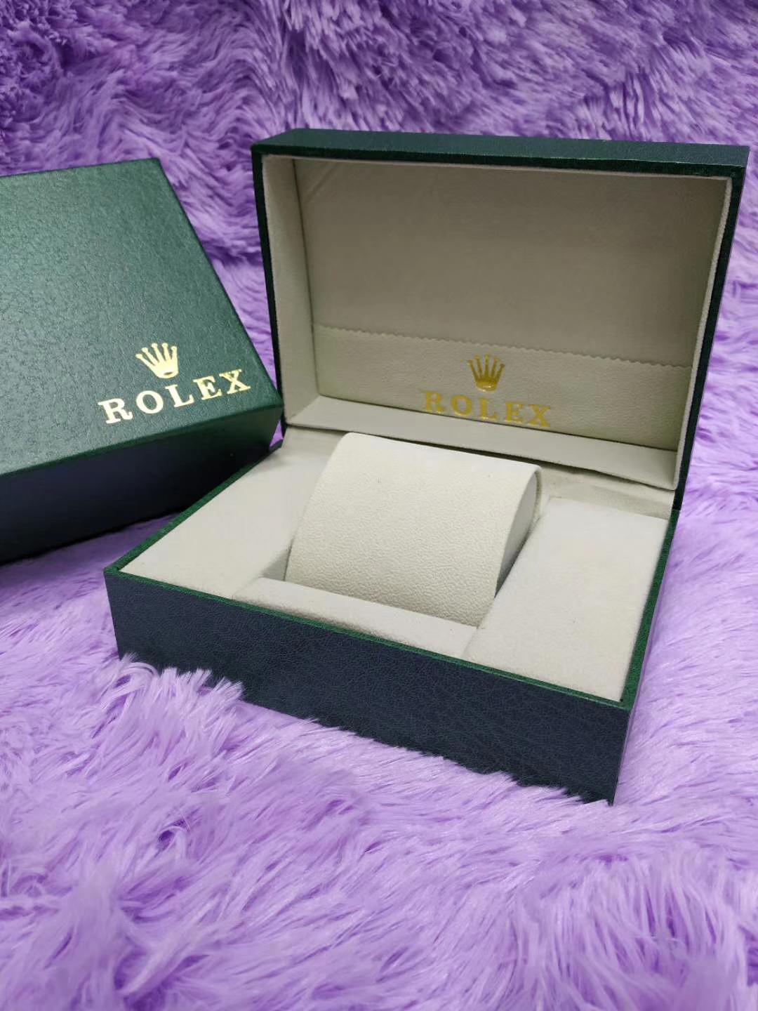 Best Replica Rolex Green Leather Watch Box